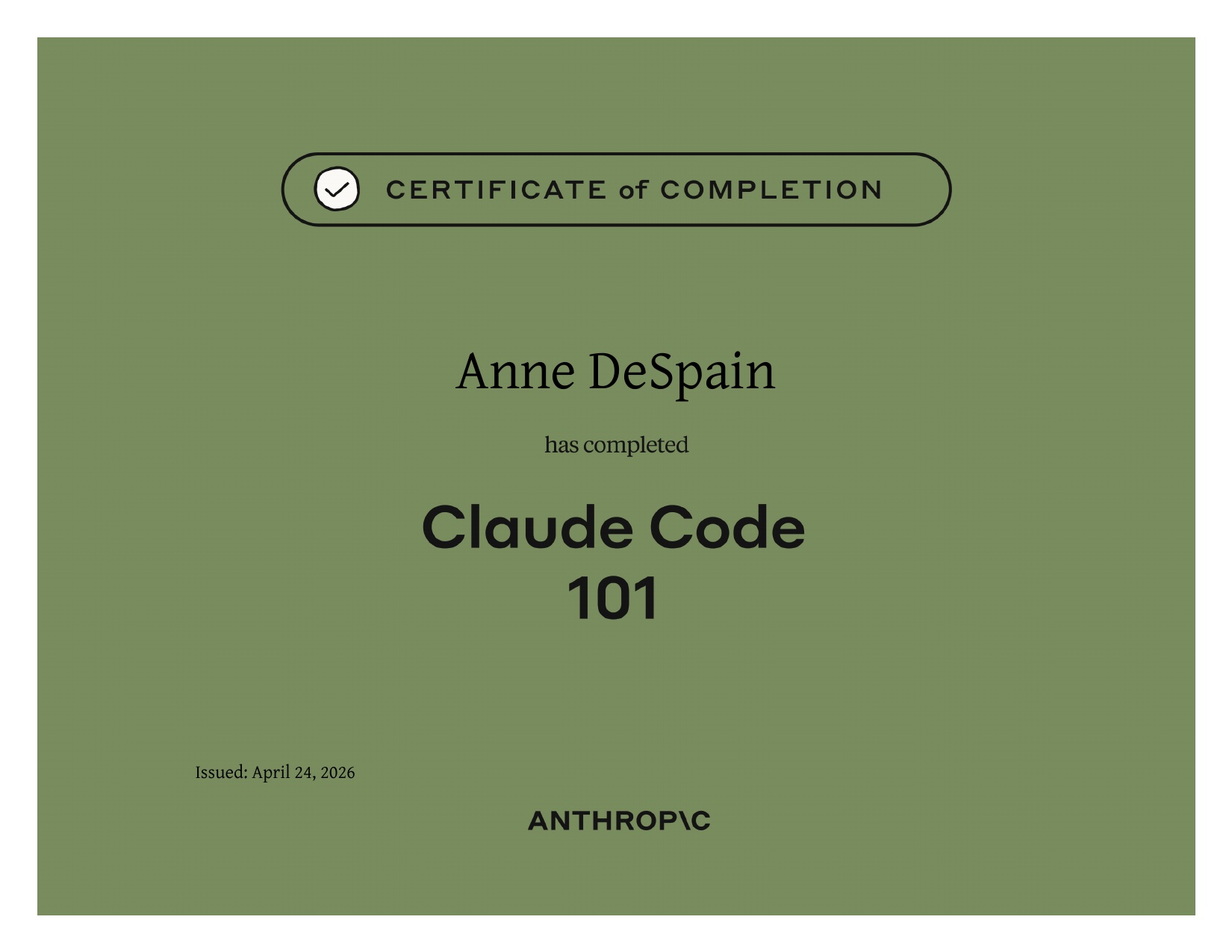 Claude Code 101 — Anthropic